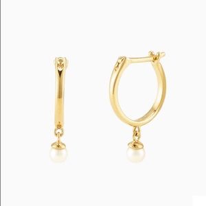 Mejuri Pearl Hoops